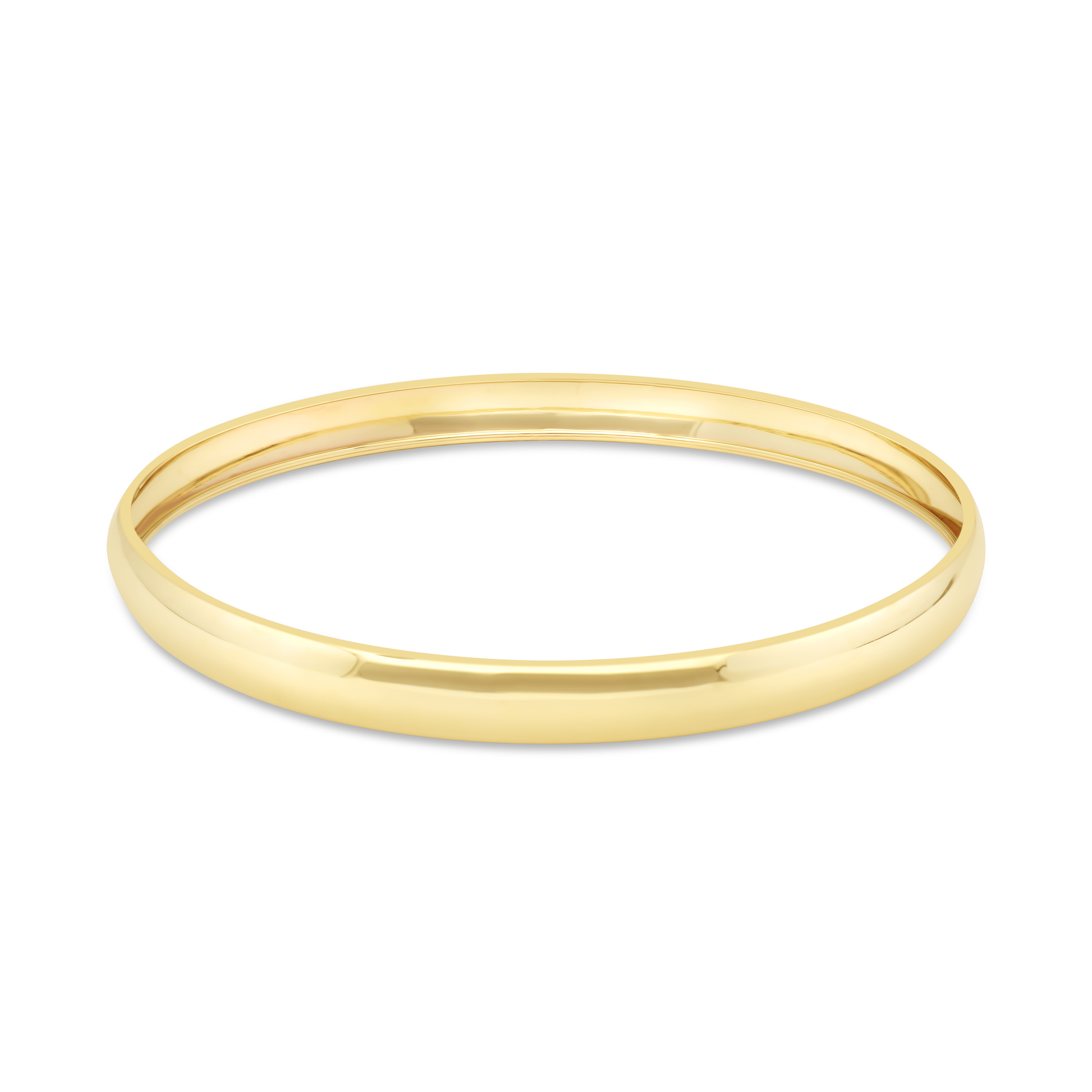 9ct Gold 6mm 65cm Hollow Bangle