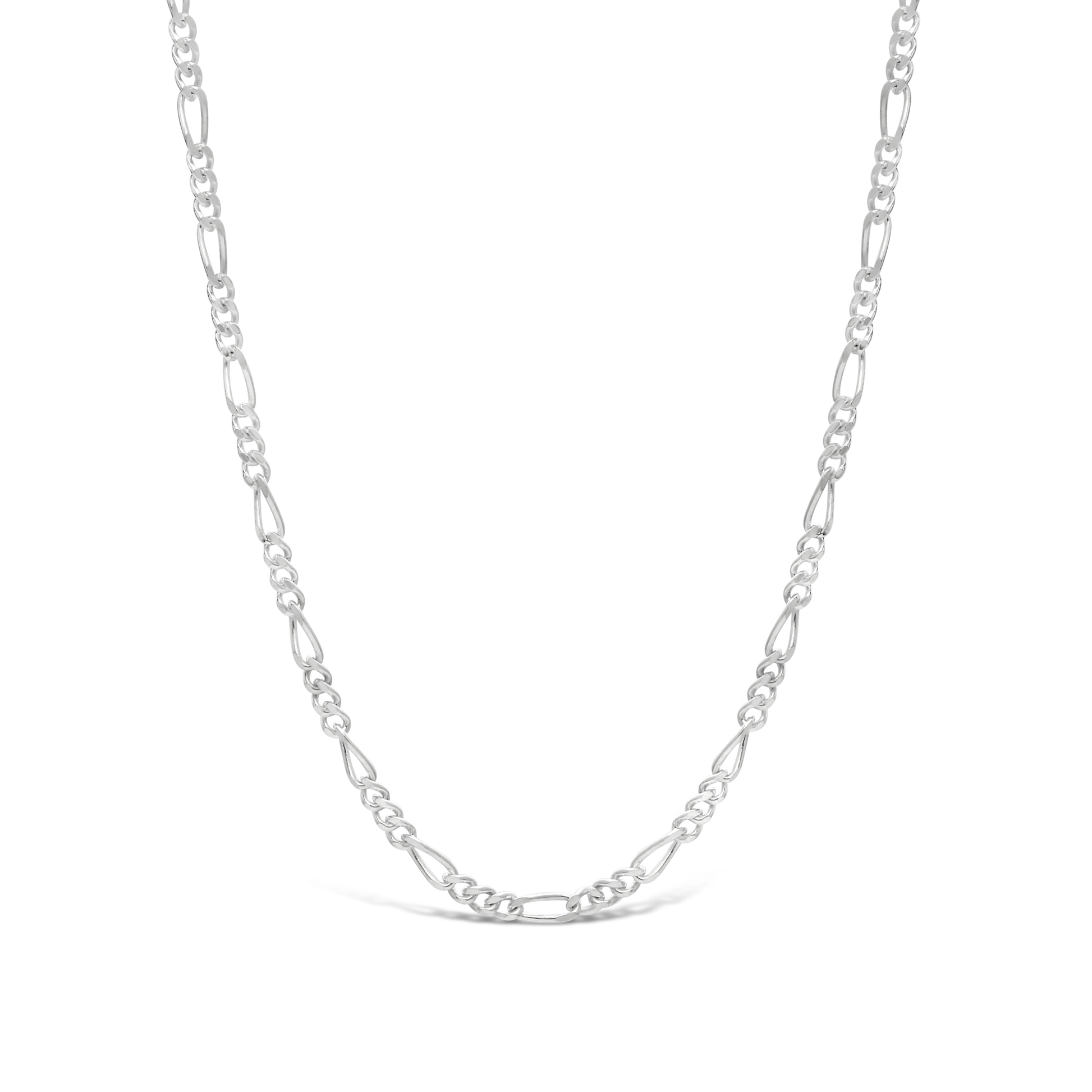 Silver 45cm Figaro Link Chain