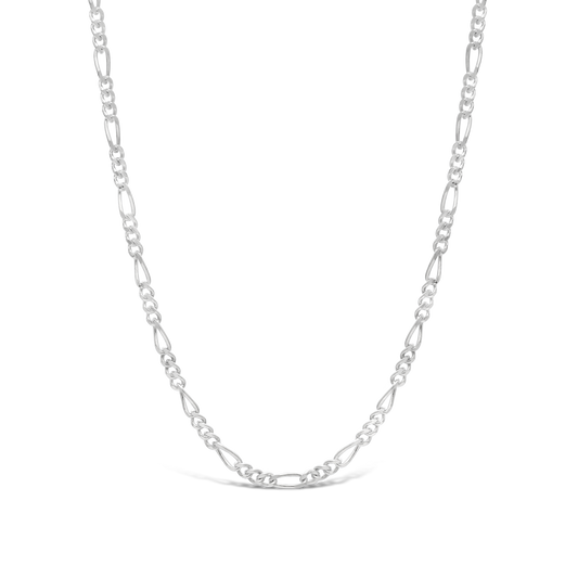 Silver 45cm Figaro Link Chain