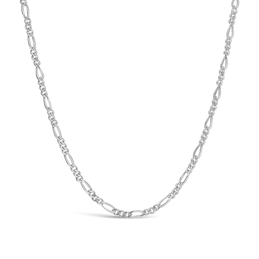 Silver 50cm Figaro Link Chain