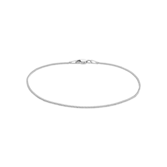 Silver 19cm Curb Link Bracelet