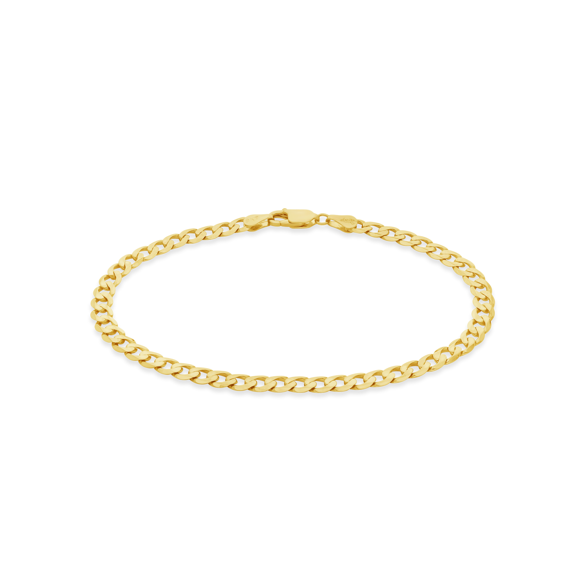 9ct Gold 21CM 120Guage Curb Link Bracelet