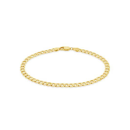 9ct Gold 21CM 120Guage Curb Link Bracelet