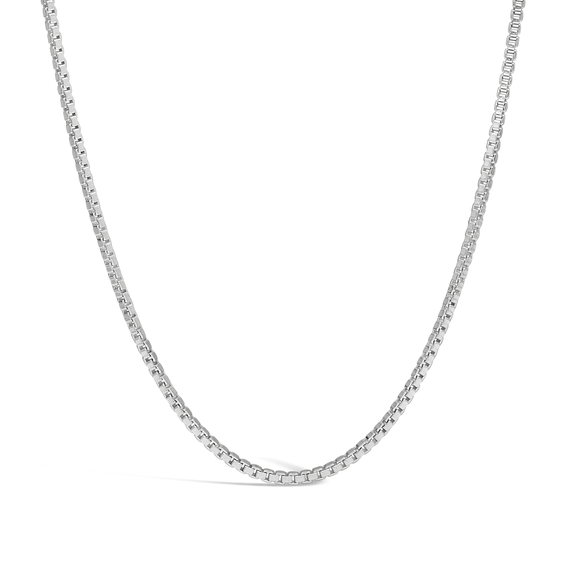 Silver 45CM Box Link Chain