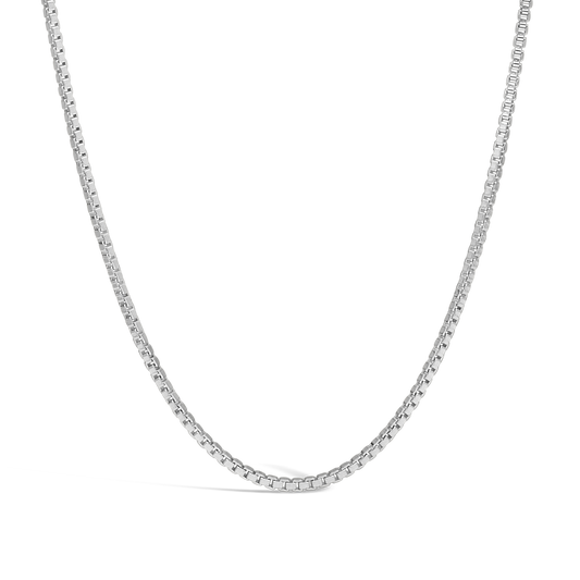 Silver 45CM Box Link Chain