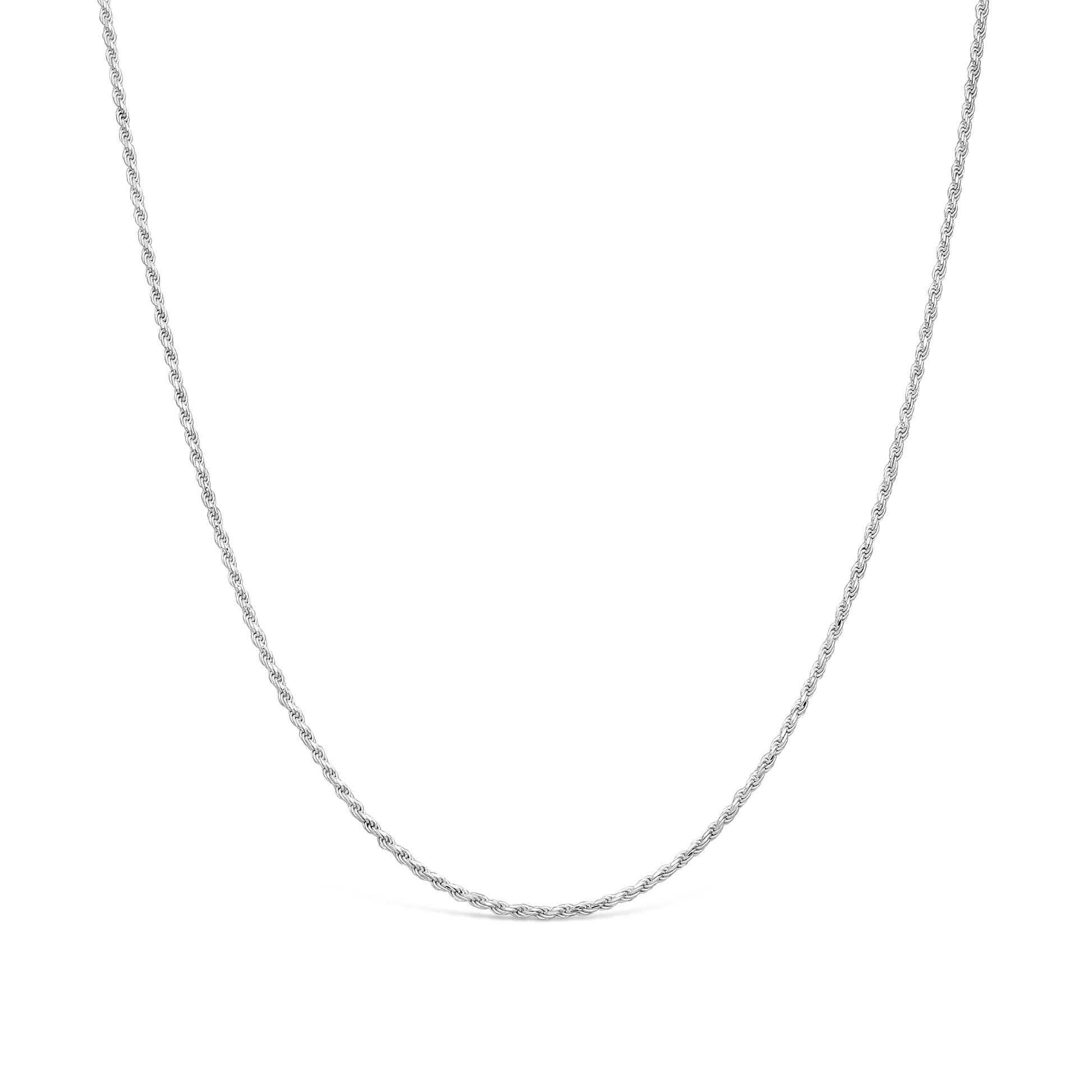 Silver Rope Link Chain