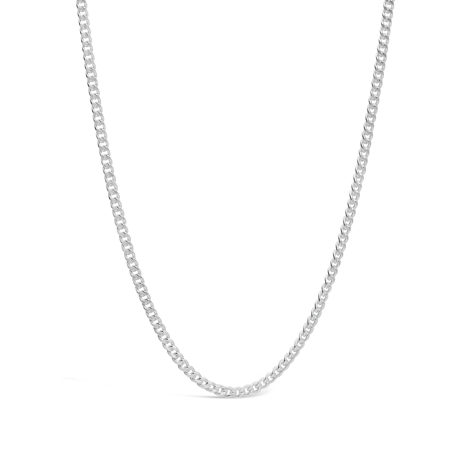 Silver Curb Link Chain