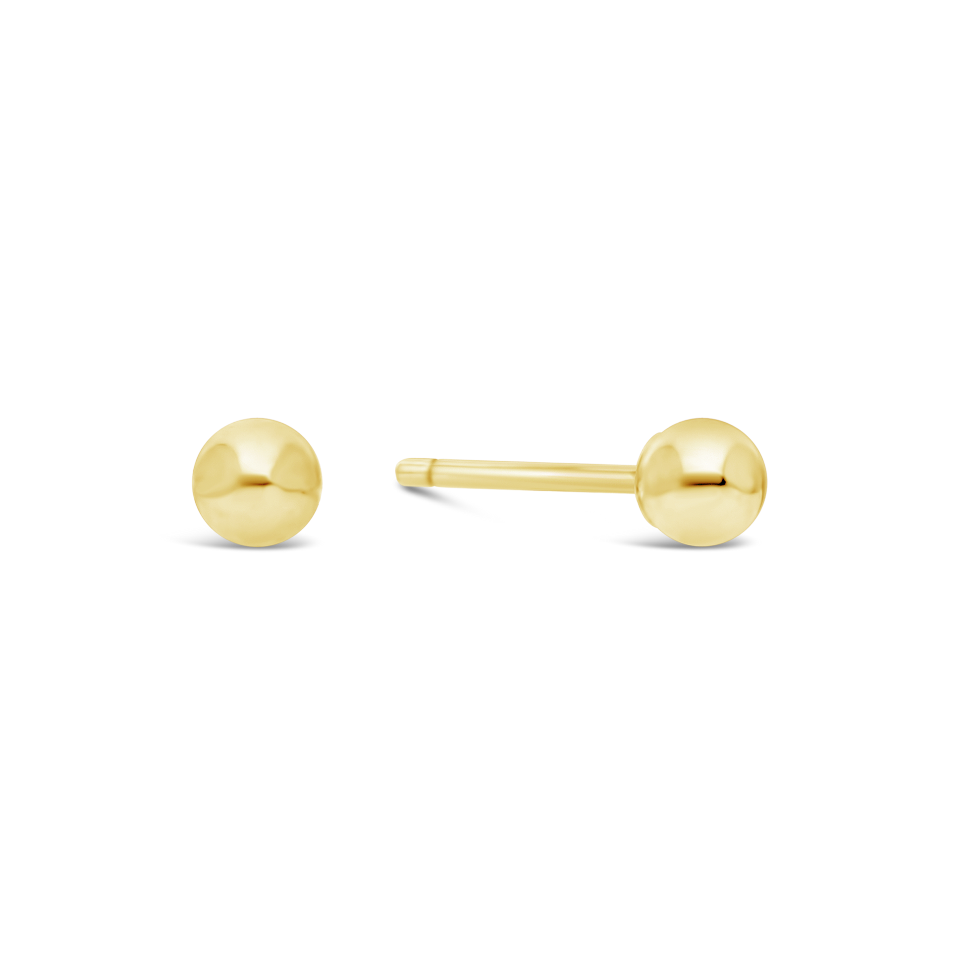 9ct Gold 3mm Ball Stud Earring