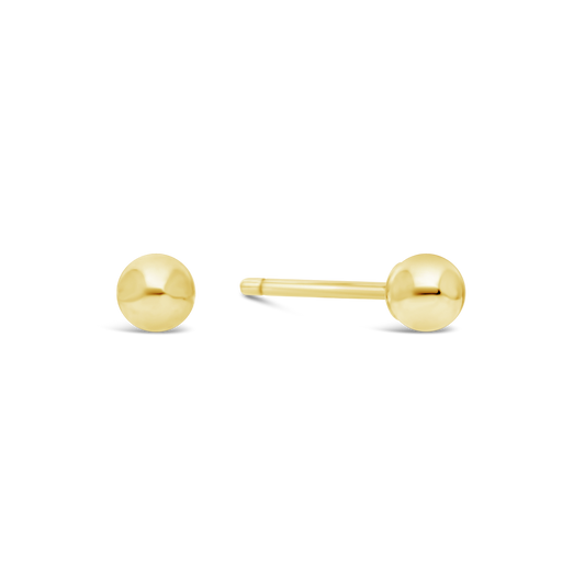 9ct Gold 3mm Ball Stud Earring