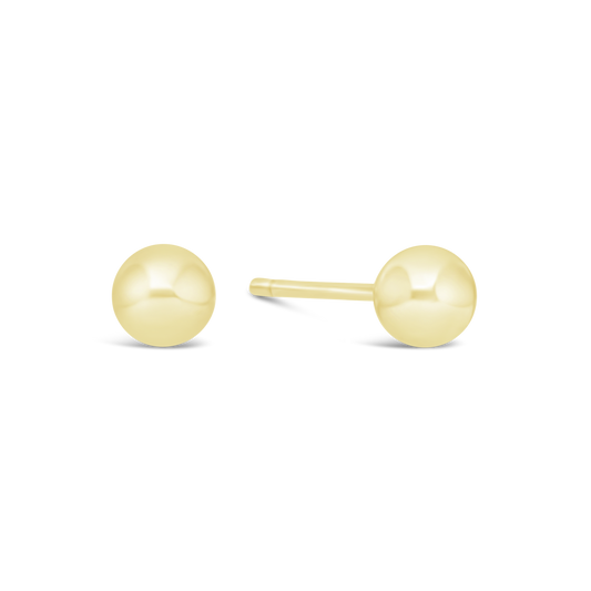 9ct Gold 4mm Ball Stud Earring