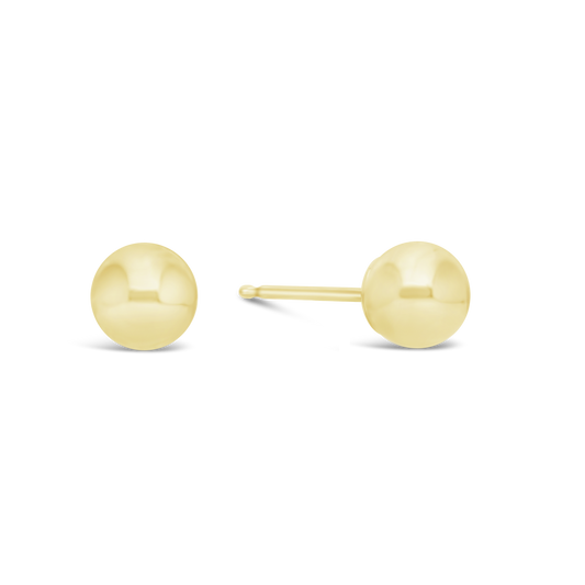 9ct Gold 5mm Ball Stud Earring