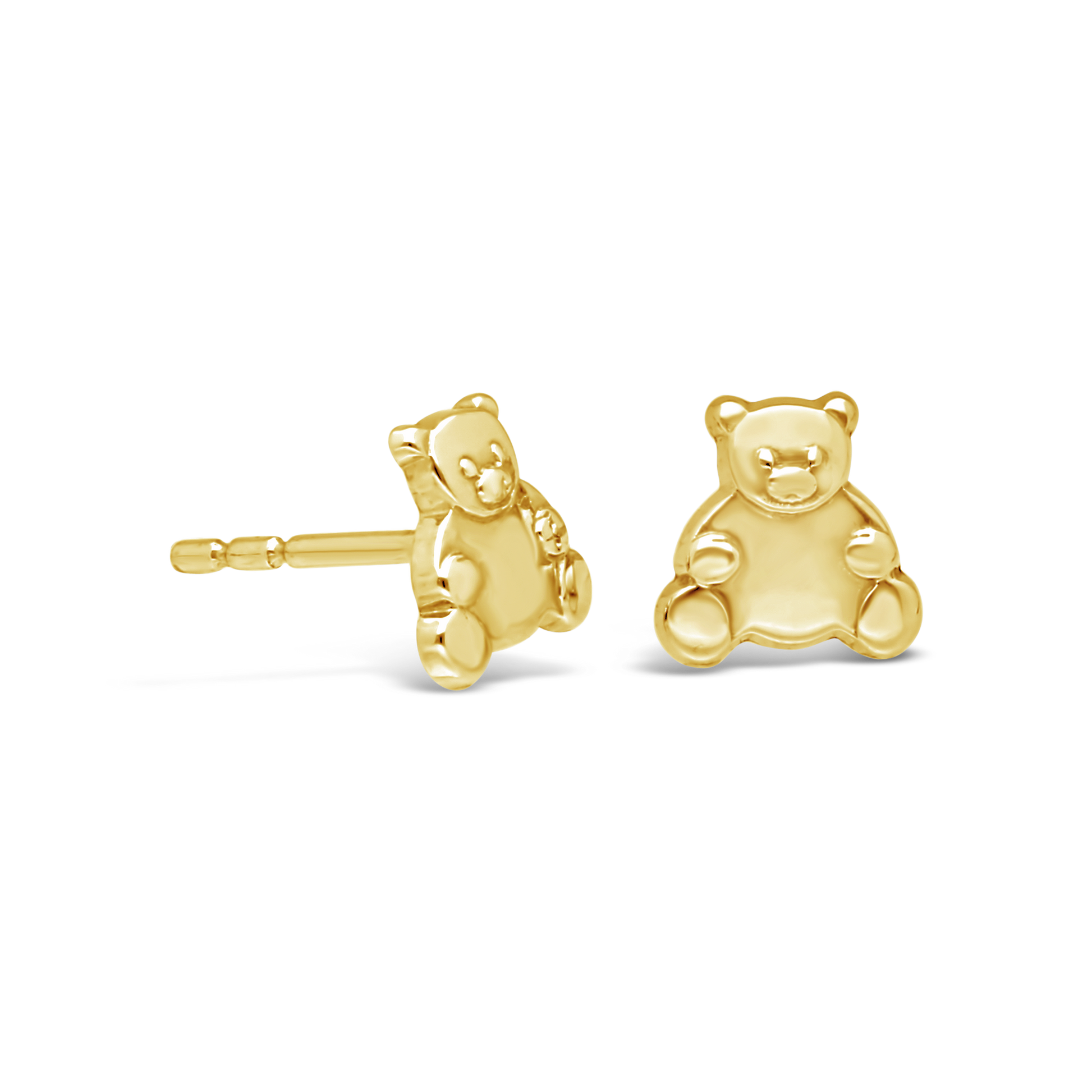 9ct Gold Teddy Bear Stud Earrings