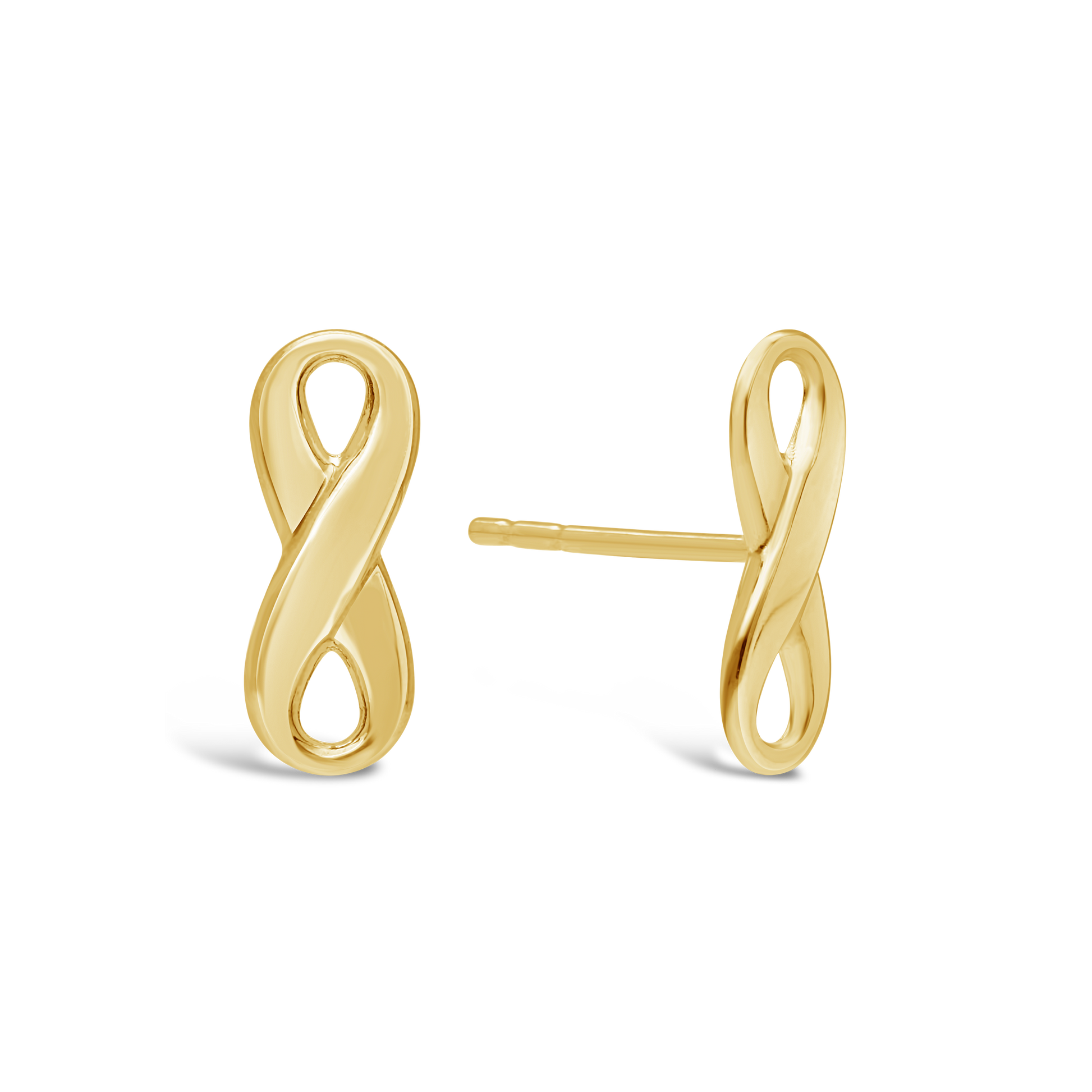 9ct Gold Small Infinity Stud Earring