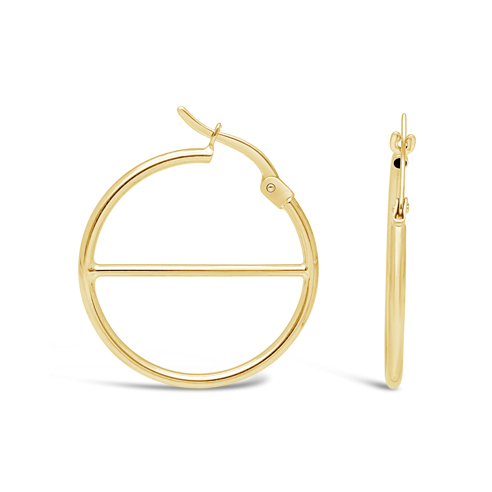 9ct Gold Fancy Hoop Earring