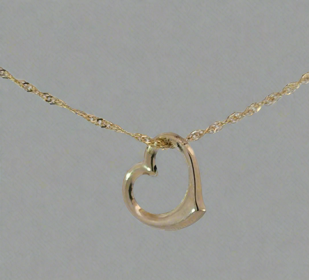 9ct Gold Heart Pendant