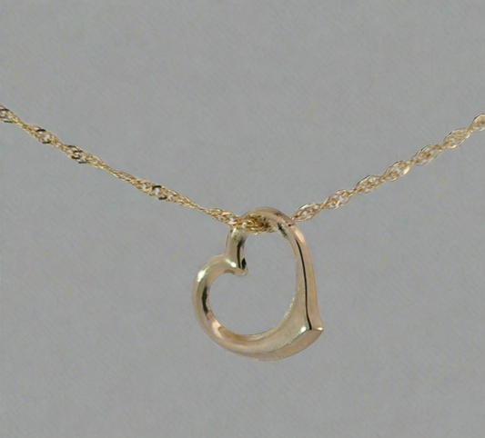 9ct Gold Heart Pendant