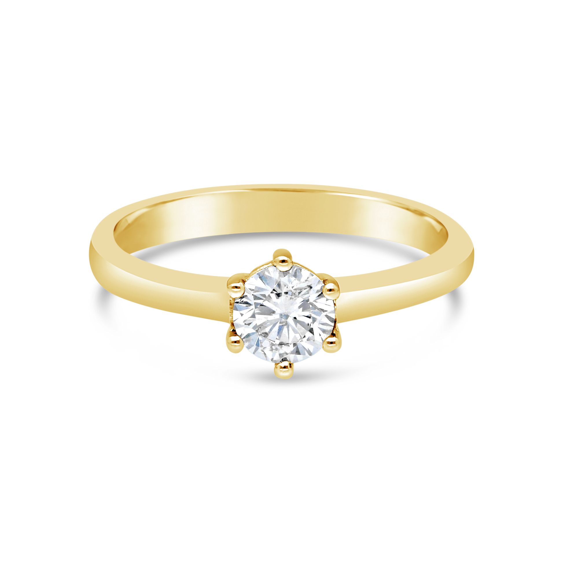 18ct Gold Claw Set 0.50ct Diamond Solitaire Ring