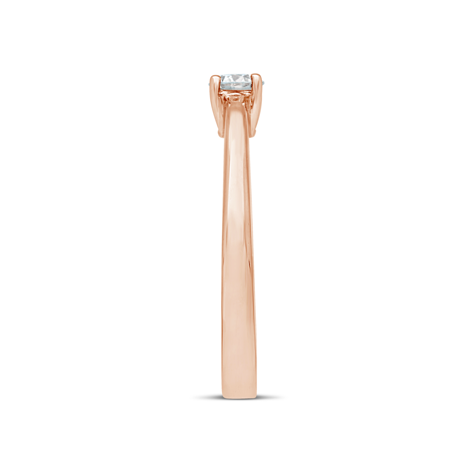 9ct Rose Gold Claw Set 0.25ct Diamond Solitaire Ring