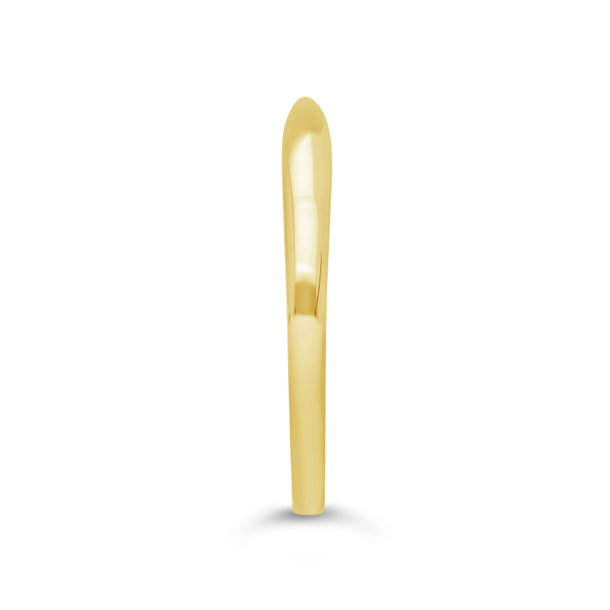 9ct Gold Plain Concave Shaped Band