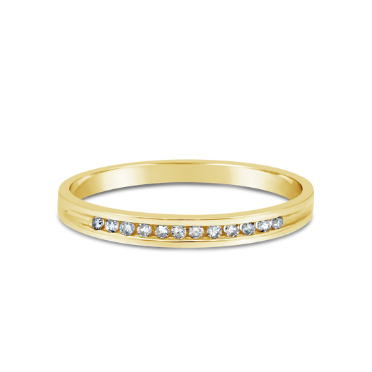 9ct Gold Diamond band