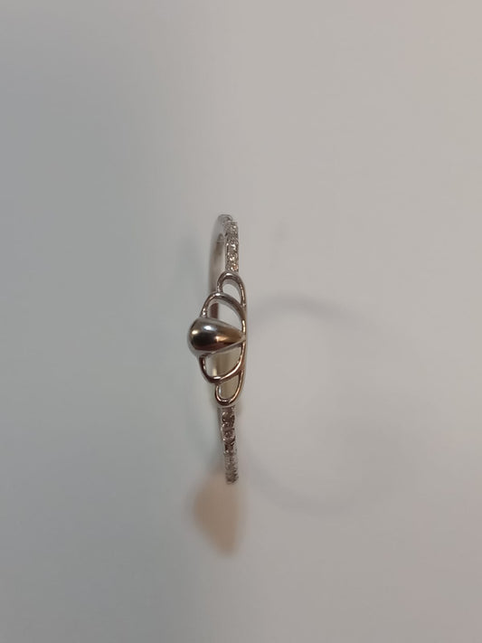 Silver Crown Design Cubic Zirconia Ring