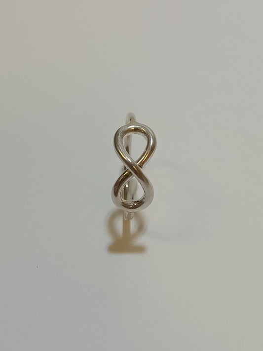 Silver Plain Infinity Ring