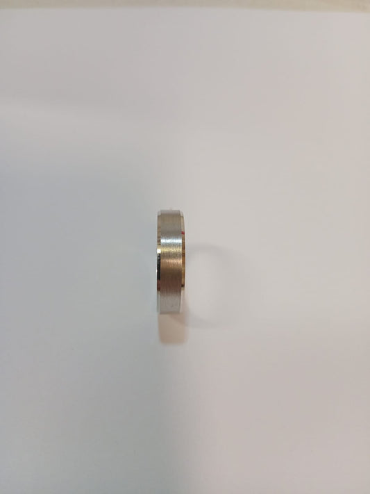 Silver Gents Brushed Design Fancy Band